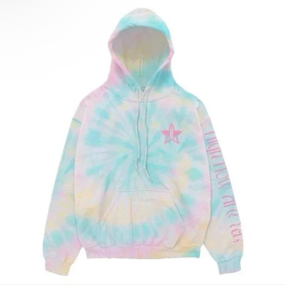 Jeffree Star Cotton Candy Tie-Dye Hoodie NWT